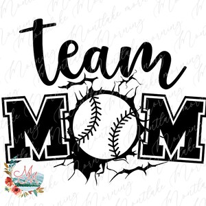 PNG da mãe do time de beisebol para sublimação | Temporada de beisebol png | Camiseta esportiva | Design digital da vida do beisebol | Arquivo bonito da mãe do beisebol png