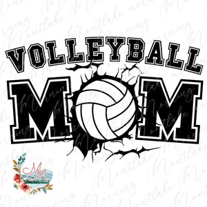 Vôlei Mãe PNG para Sublimação | Temporada de voleibol png | -shirt da mamã dos esportes | Design Digital da Vida no Voleibol | Linda mãe de voleibol PNG