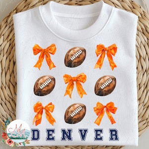 Coquete Futebol PNG | Sublimação de Futebol Denver | Design de futebol americano | Arcos de futebol clipart | Arquivo digital da equipe esportiva do Colorado