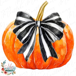 Coquette Pumpkin Halloween PNG / Cute Girly Halloween Sublimation / Design T-shirt autunnale da donna / File di download digitale Girl Harvest