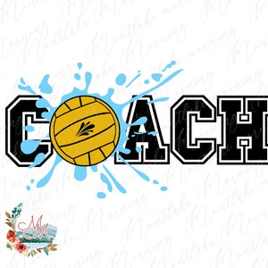 Treinador de pólo aquático PNG para sublimação | Temporada de pólo aquático png | Camiseta esportiva | Water Polo Life Digital Design para homens ou mulheres | Mãe reforço