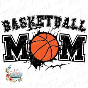 Basquete Mãe PNG para Sublimação | Temporada de basquete png | Camiseta esportiva | Design Digital de Vida no Basquete | Arquivo de PNG de mãe de basquete bonito