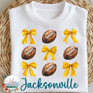Coquete Futebol PNG | Futebol PNG de Jacksonville | Design de futebol americano | Clipart de futebol e arco | Arquivo digital da equipe esportiva da Flórida