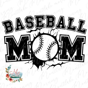 PNG da mãe do beisebol para sublimação | Temporada de beisebol png | -shirt dos esportes do time do colégio | Arquivo de design digital da vida do beisebol | Linda mãe de beisebol PNG