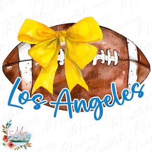 Coquete Futebol PNG | Los Angeles Futebol PNG | Design de futebol da Califórnia | Clipart de futebol americano e arco | Arquivo Digital de Equipe Esportiva