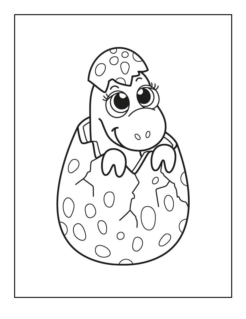 50 Dinosaur Coloring Pages Digital Download - Etsy
