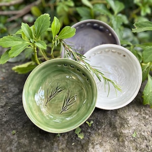 Zioła do usuwania rozmarynu zielonego, lawendowe przybory kuchenne, rustykalny dodatek ceramiczny, gadżet kuchenny, pomysł na prezent dla kucharza