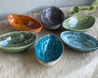 Handmade Ceramic Smudge Bowl | Oval Sage Bowl | Handmade Pottery