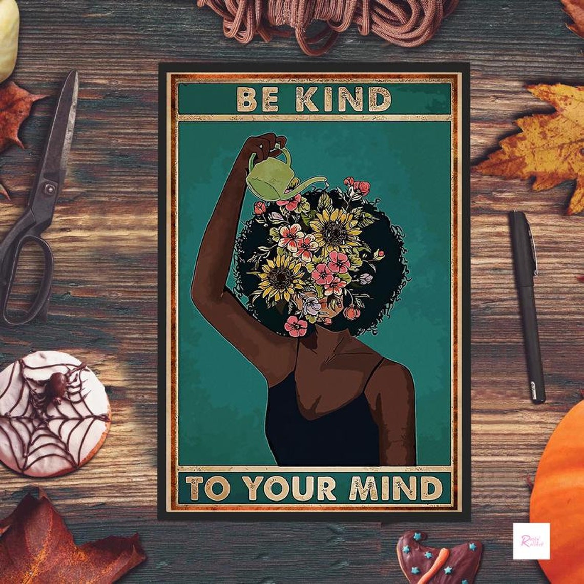 Be Kind To Your Mind Poster Black Power Poster African | Etsy