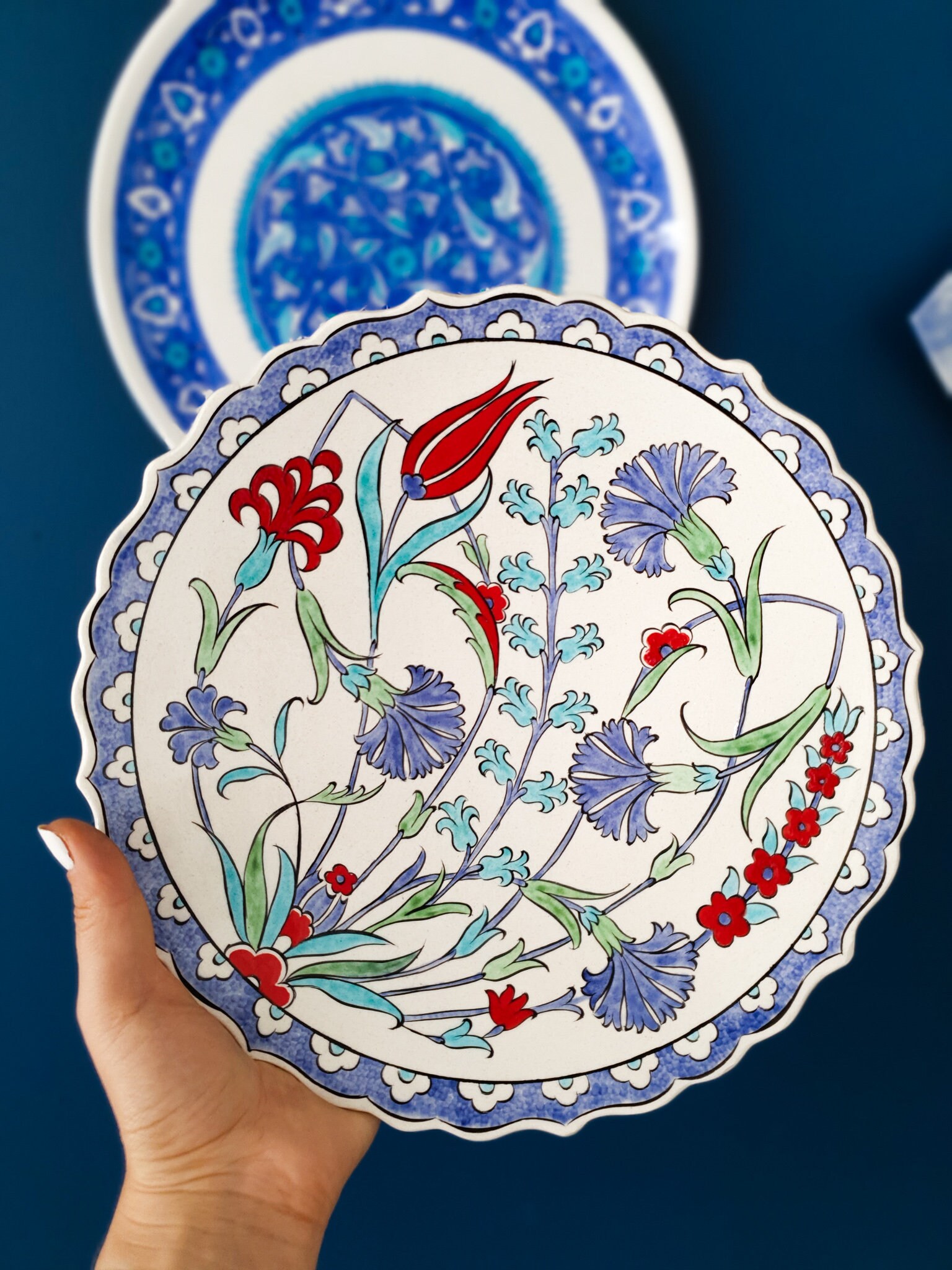 Türkische Fliesenplatte Znik-Schale Znik-Platte | Etsy