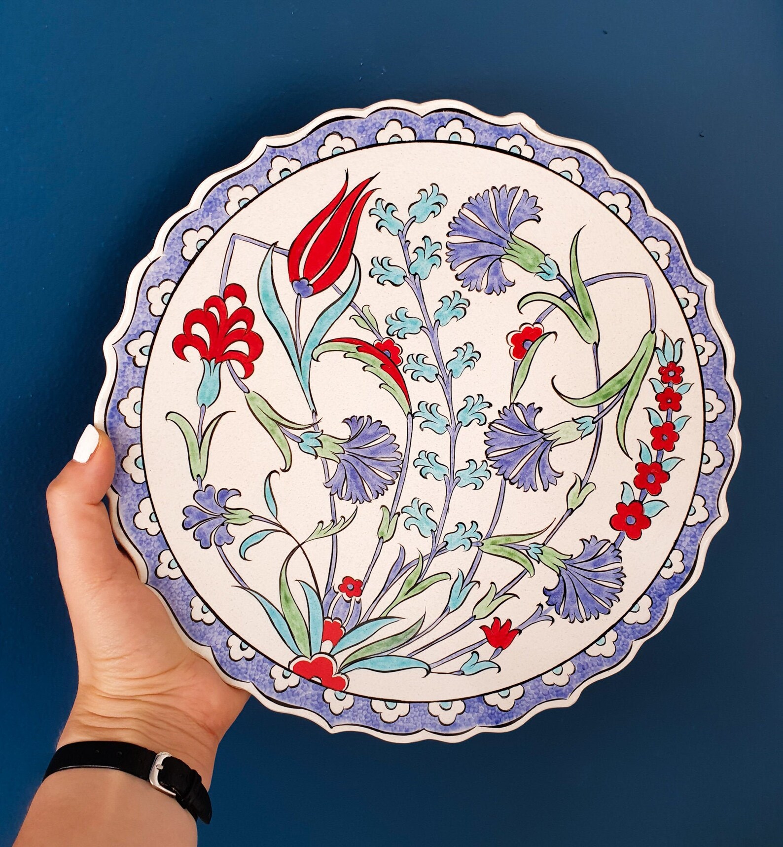 Türkische Fliesenplatte Znik-Schale Znik-Platte | Etsy