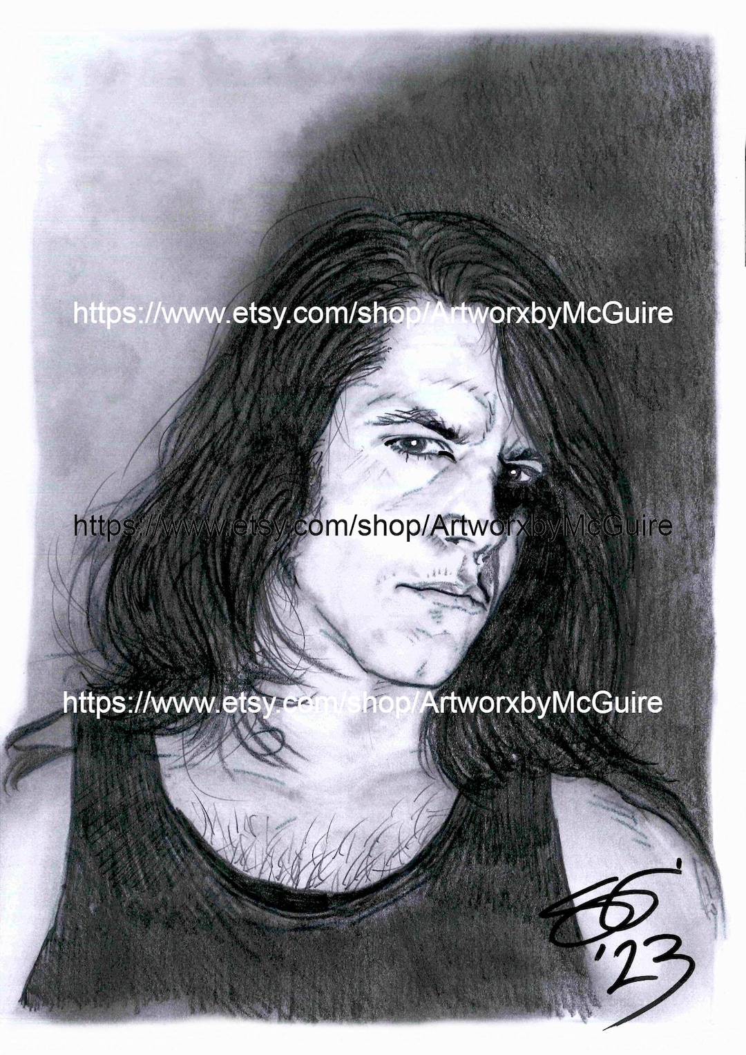 Glenn Danzig of Danzig, Misfits & Samhain- A4 (print) Artwork