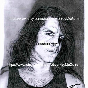 Glenn Danzig of Danzig, Misfits & Samhain- A4 Original Artwork