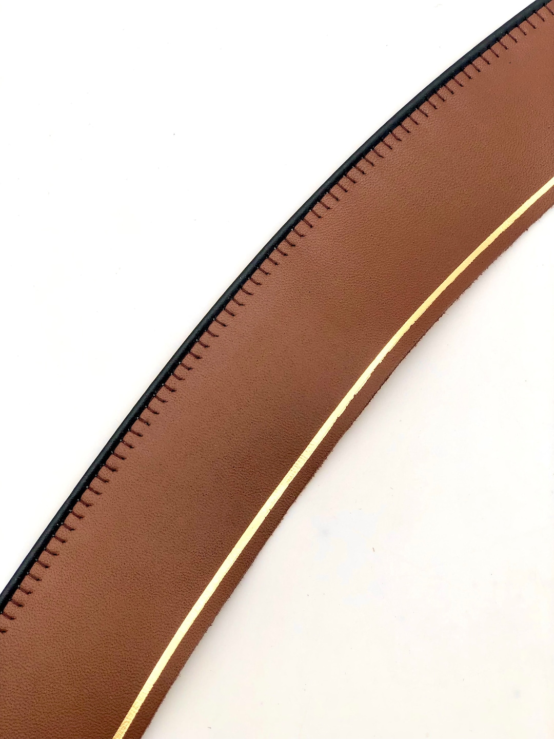 Lamb Leather Sweatband, Reeded Leather Sweatband, Estitch Leather