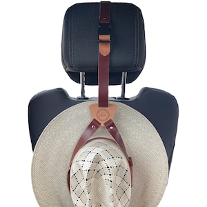 Leather Hat Holder, Hat Holder for Cowboy Hat, Hat Holder for Fedoras, Leather Hat Accessory, Leather Hat Hauler, Travel Hat Holder