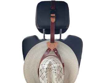 Leather Hat Holder, Hat Holder for Cowboy Hat, Hat Holder for Fedoras, Leather Hat Accessory, Leather Hat Hauler, Travel Hat Holder