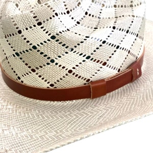 Adjustable Leather Hatband, Bridle Leather Hatband, U.S. Leather Hatband, 3/4" Leather Hatband, Vegetable Tanned Leather Hatband