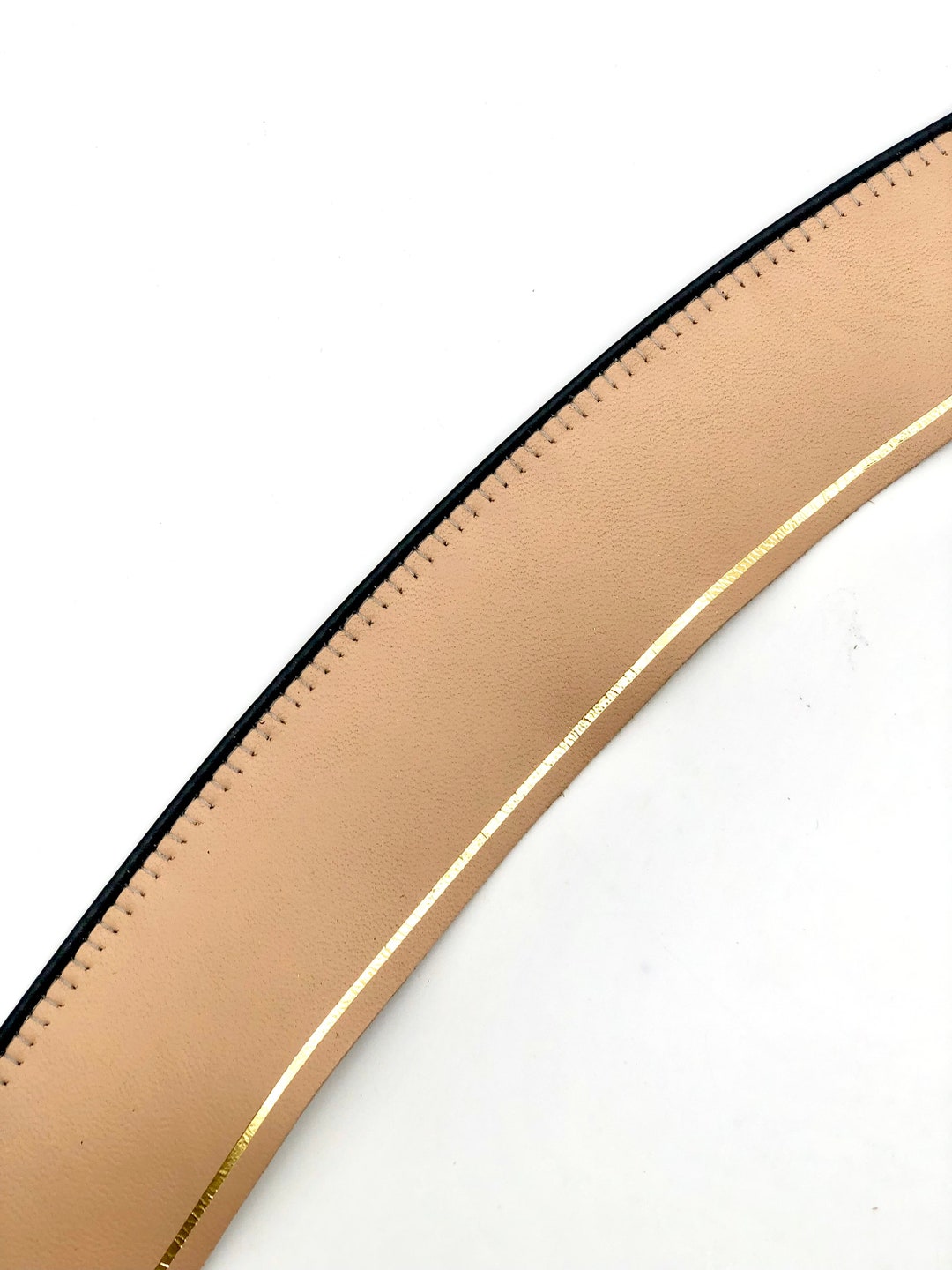 Lamb Leather Sweatband, Reeded Leather Sweatband, Estitch Leather