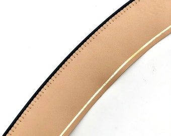 Bandas de sudor de cuero de cordero, bandas de sudor de cuero estriado, bandas de sudor de cuero con puntada electrónica, bandas de sudor para sombreros de vaquero, bandas de sudor para fedoras