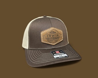 Bulk Richardson 112 Leather Patch Hats, Richardson 112 Trucker Hats, Custom Promotional Hats, Bulk Personalized Richardson 112 Hats,