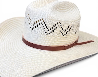 Adjustable Leather Hatband, Bridle Leather Hatband, U.S. Leather Hatband, 1/2" Leather Hatband, Vegetable Tanned Leather Hatband