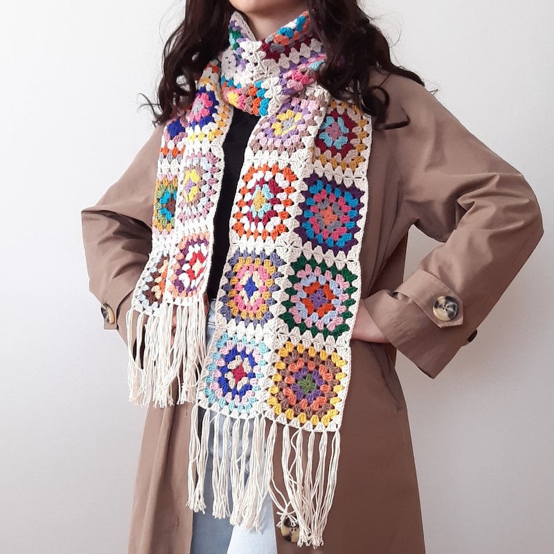 Crochet Scarf Women Etsy