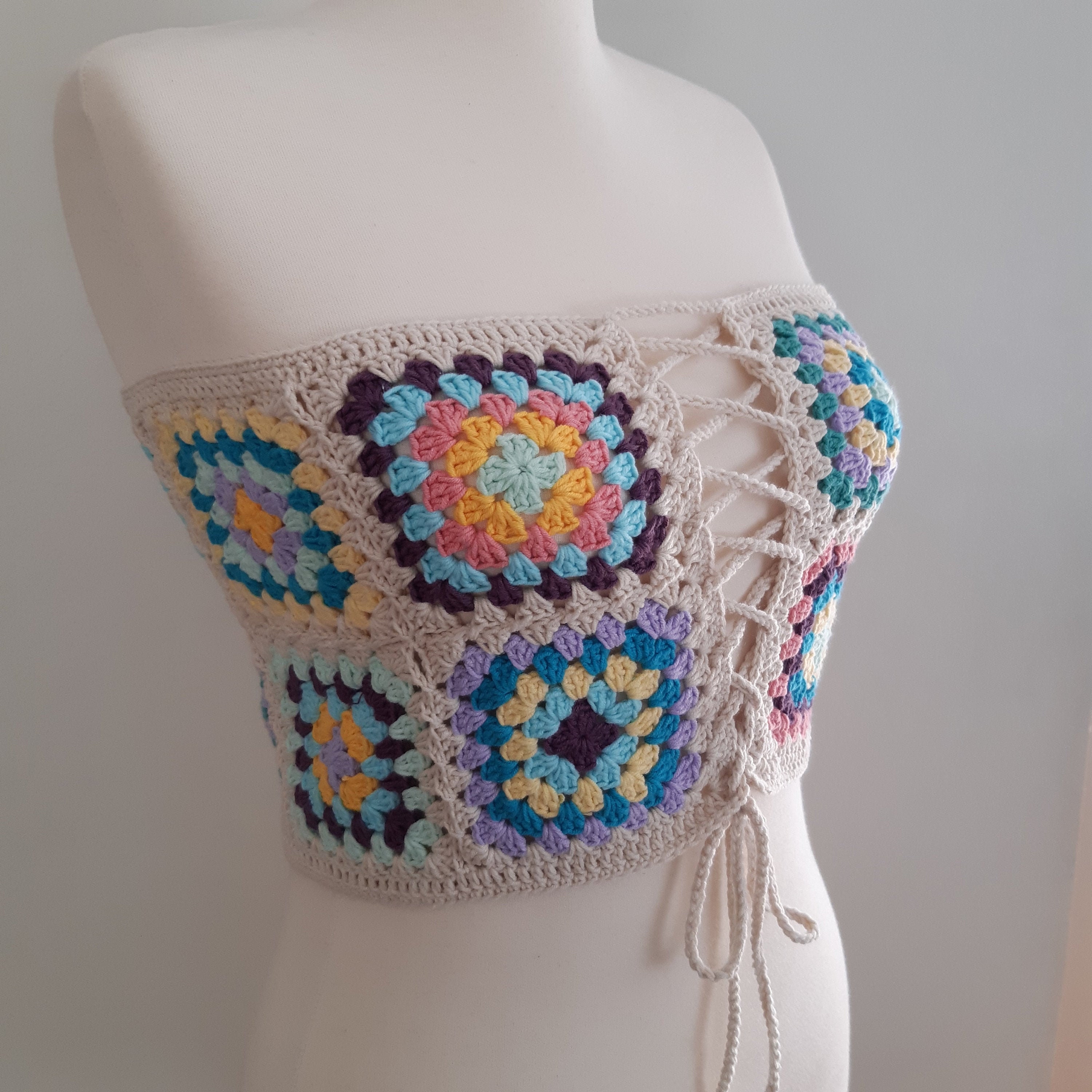 Crochet Top Crochet Tube Top Crochet Strapless Top Crochet | Etsy