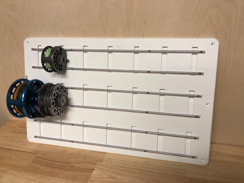 Fly Reel Storage Rack Fishing Gear Organization and Storage KING