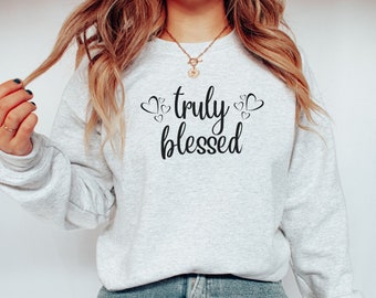 Christian Sweatshirt | Grateful Sweatshirt | Fall Shirt | Jesus Grateful Shirt | Religious Shirt | Thankful Shirt | Thankful Blessed