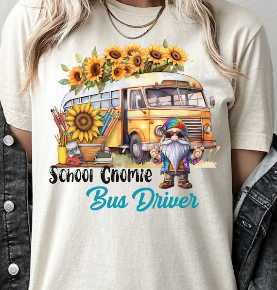 Retro School Bus Driver Graphic Tee, School Bus Shirt Retro School Bus Driver Graphic Tee, School Bus Shirt