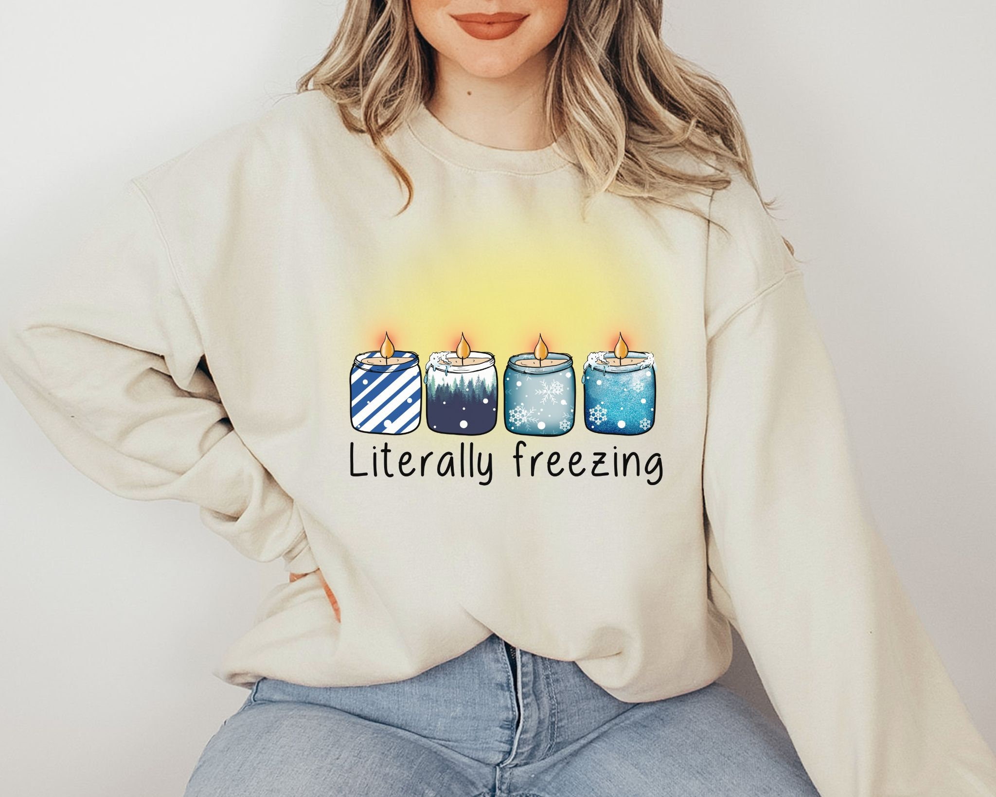 Always Cold Sweatshirt, Funny Winter Shirt, Literally Freezing ...
