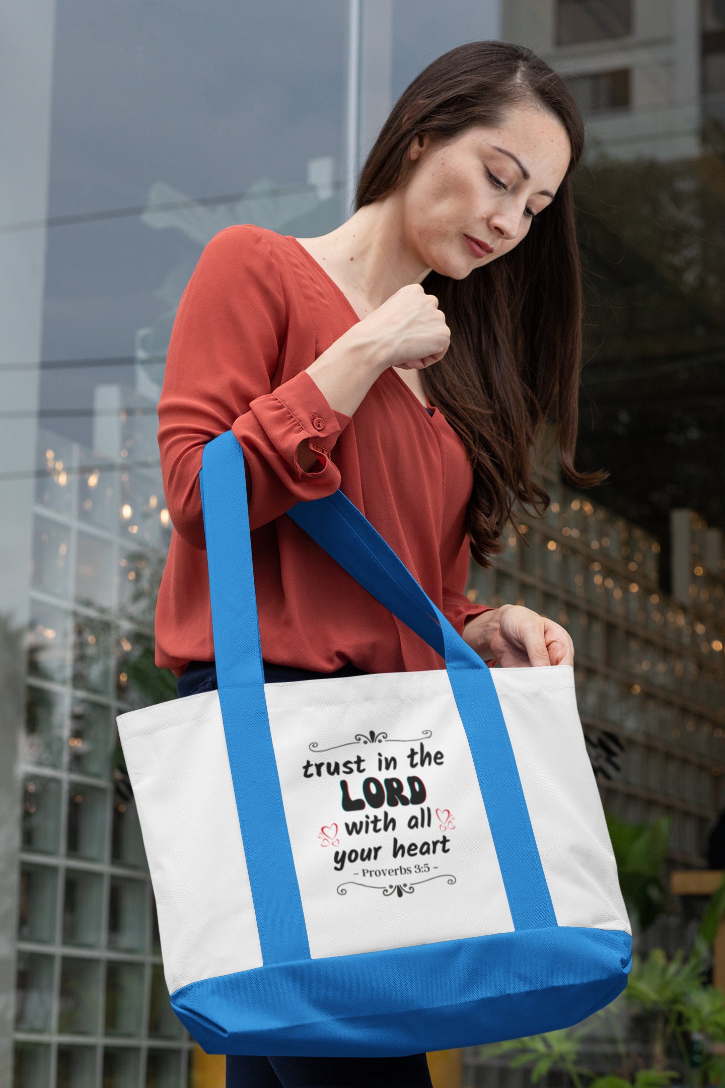 Trust in the LORD With All Your Heart Tote Bag Proverb 3:5 - Etsy