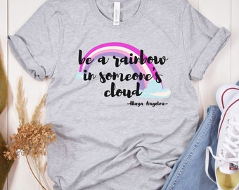 Motivational Shirt | Positive Quote Shirt | Mental Health Shirt | Flower Shirt | Kindness Shirt | Inspirational Quote | Boho | Rainbow Shirt