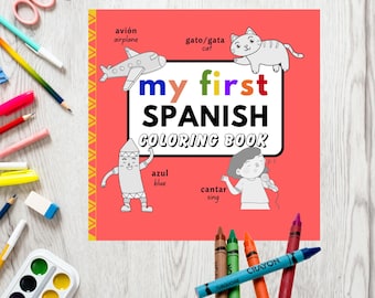 My First Spanish Coloring Book