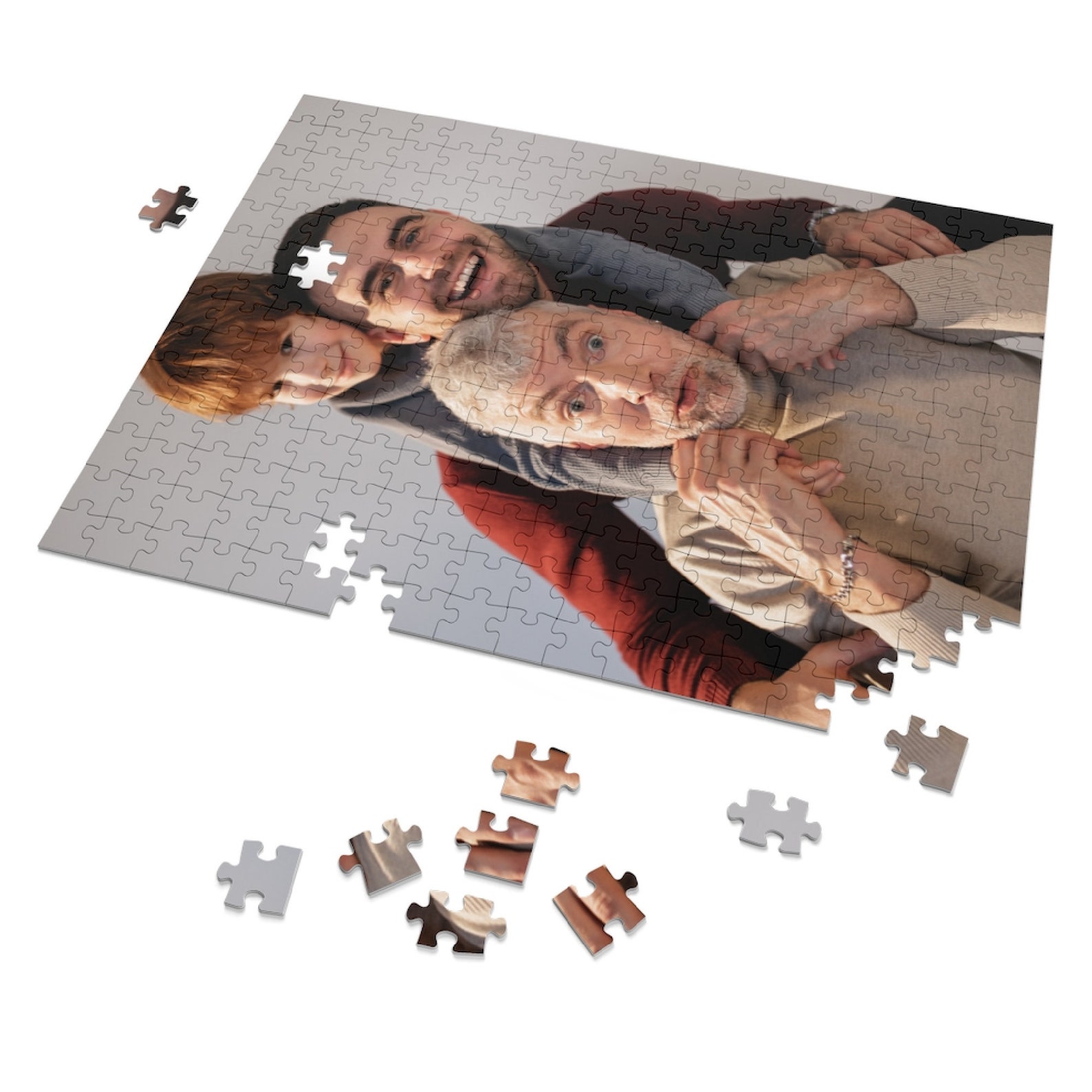 Father's Day Gift Personalized Jigsaw Puzzle Turn Your Etsy