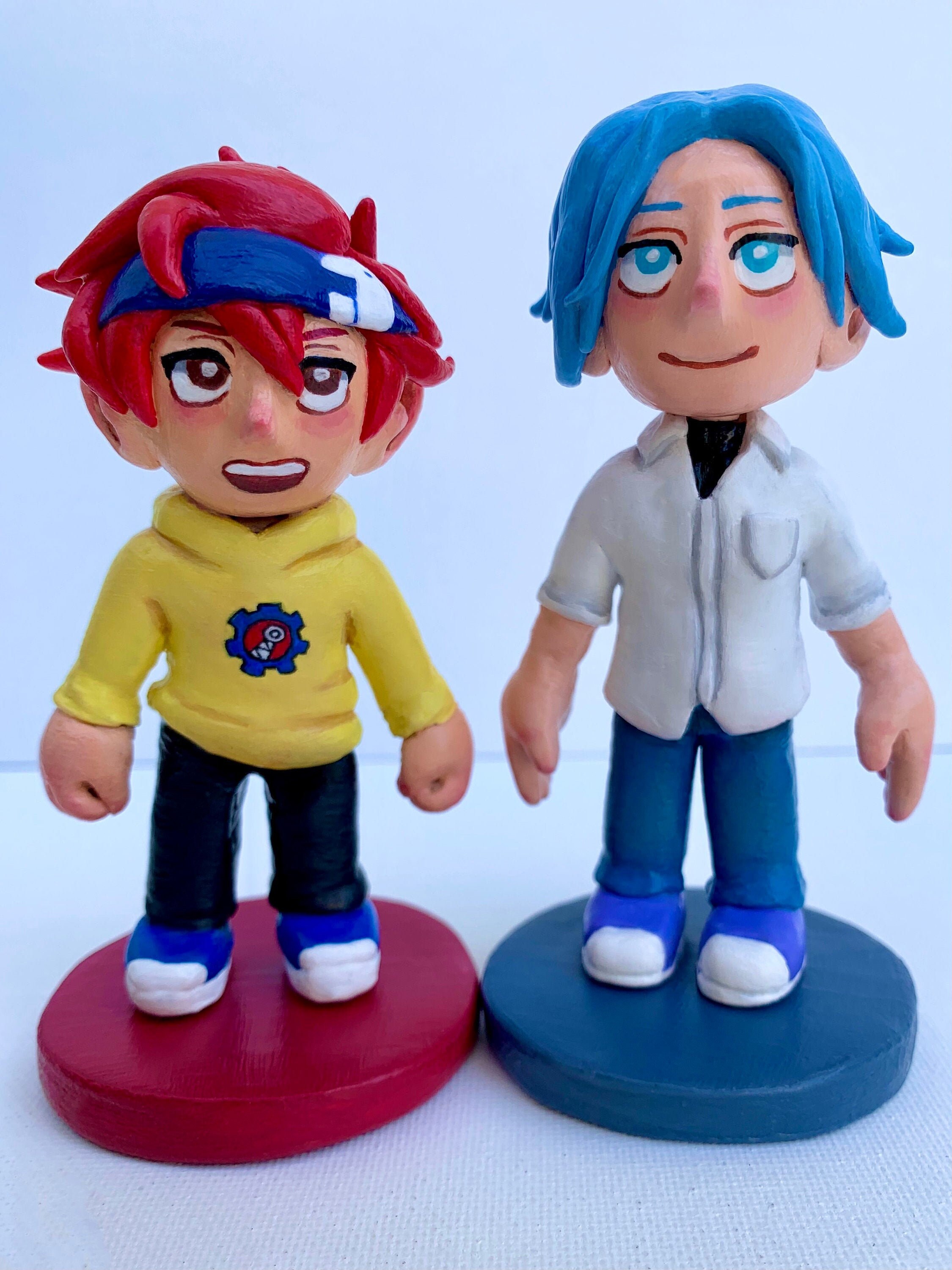 Custom Chibi Anime Clay Figure handmade character figurine Etsy