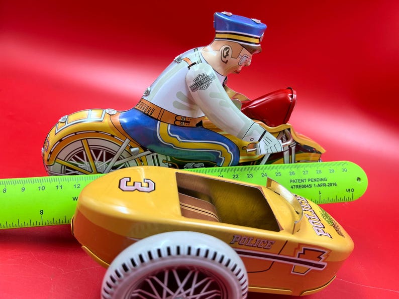 Harley Davidson Motorcycles 1950's Tin Toy Sidecar Reproduction in Box ...