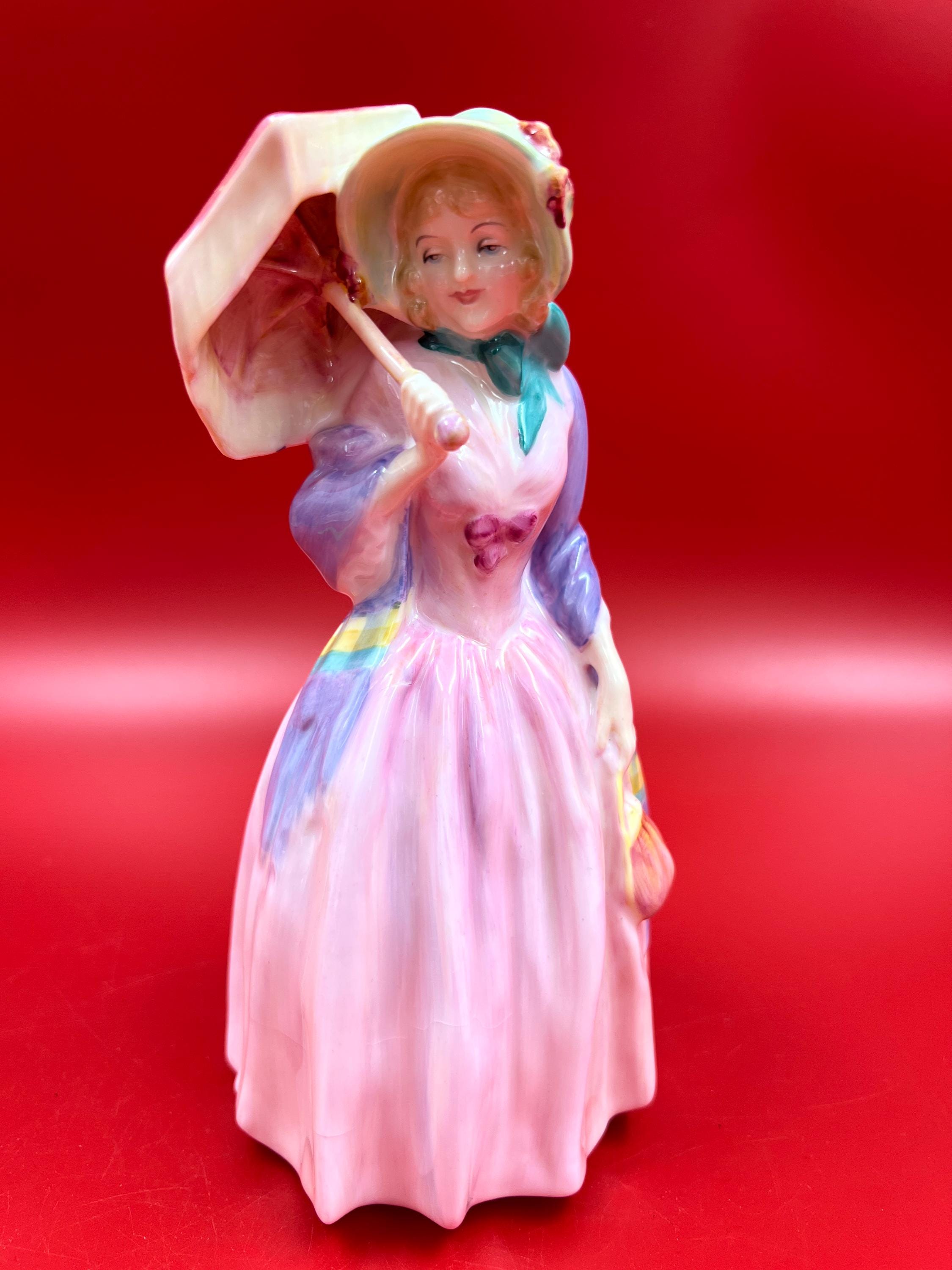 Elegant 1930 Royal Doulton Miss Demure HN1402 Porcelain Figure