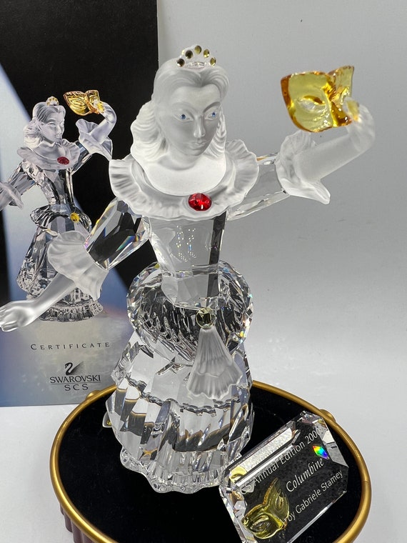 SWAROVSKI COLUMBINE　スワロフスキー コロンバイン Swarovski Columbine Masquerade SCS Crystal Figurine 2000 Set