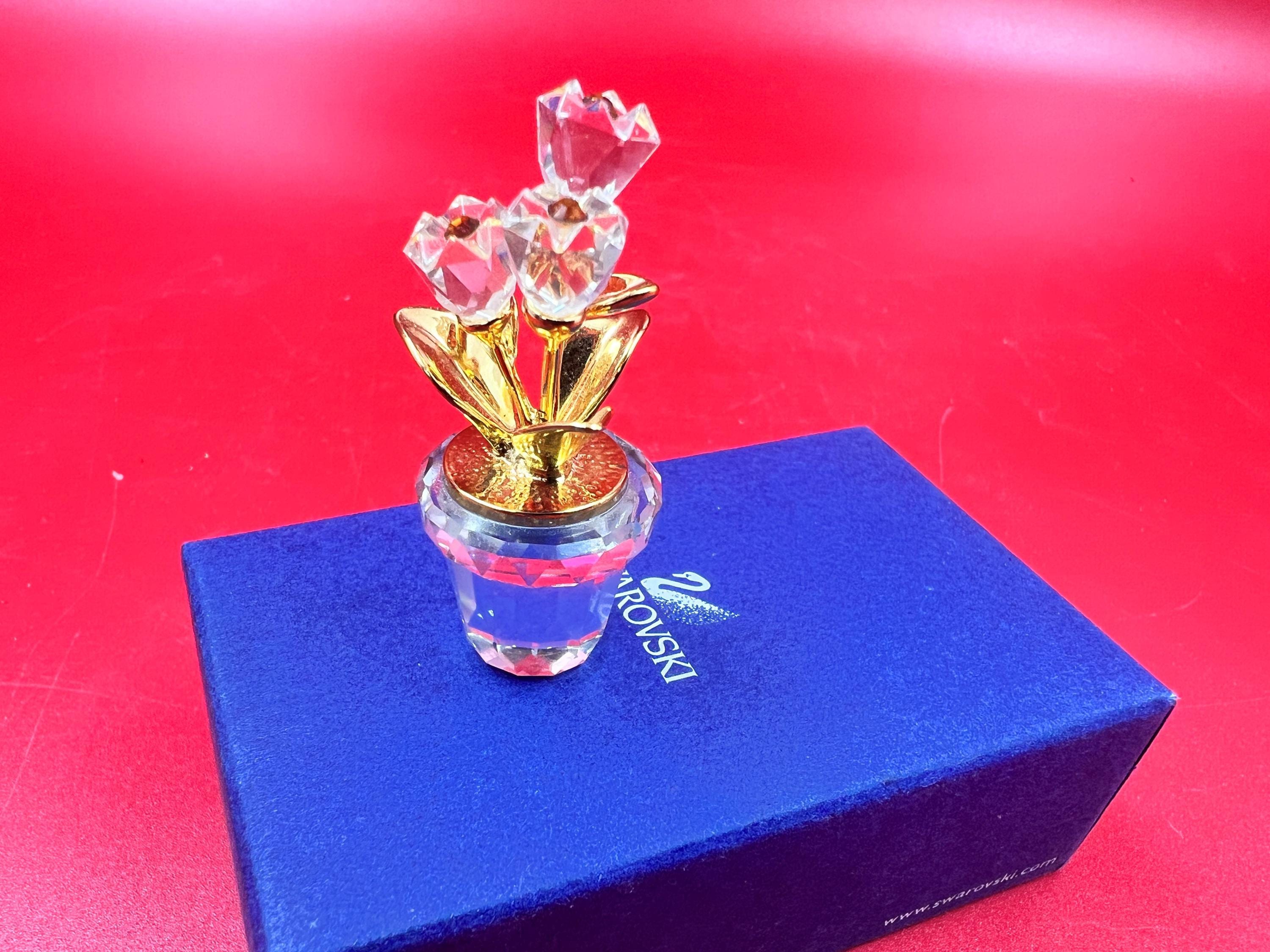 Swarovski Crystal Figurine Flowers in Pot - Etsy Swarovski Crystal Figurine Flowers in Pot - Etsy