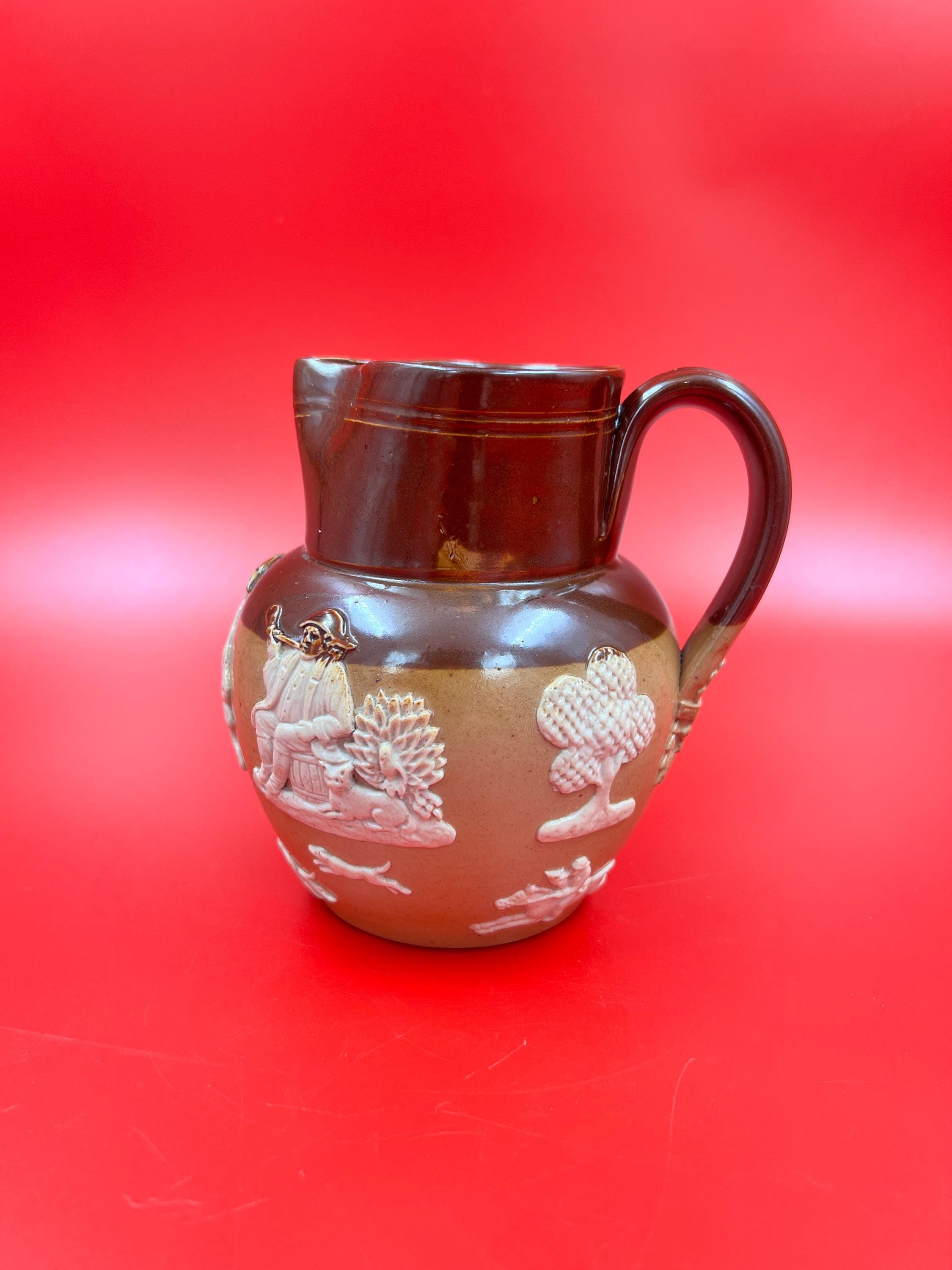 イギリス ロイヤルドルトン 1910年代 葉文壺 キズ有り イギリス ロイヤルドルトン 1910年代 葉文壺 キズ有り イギリス