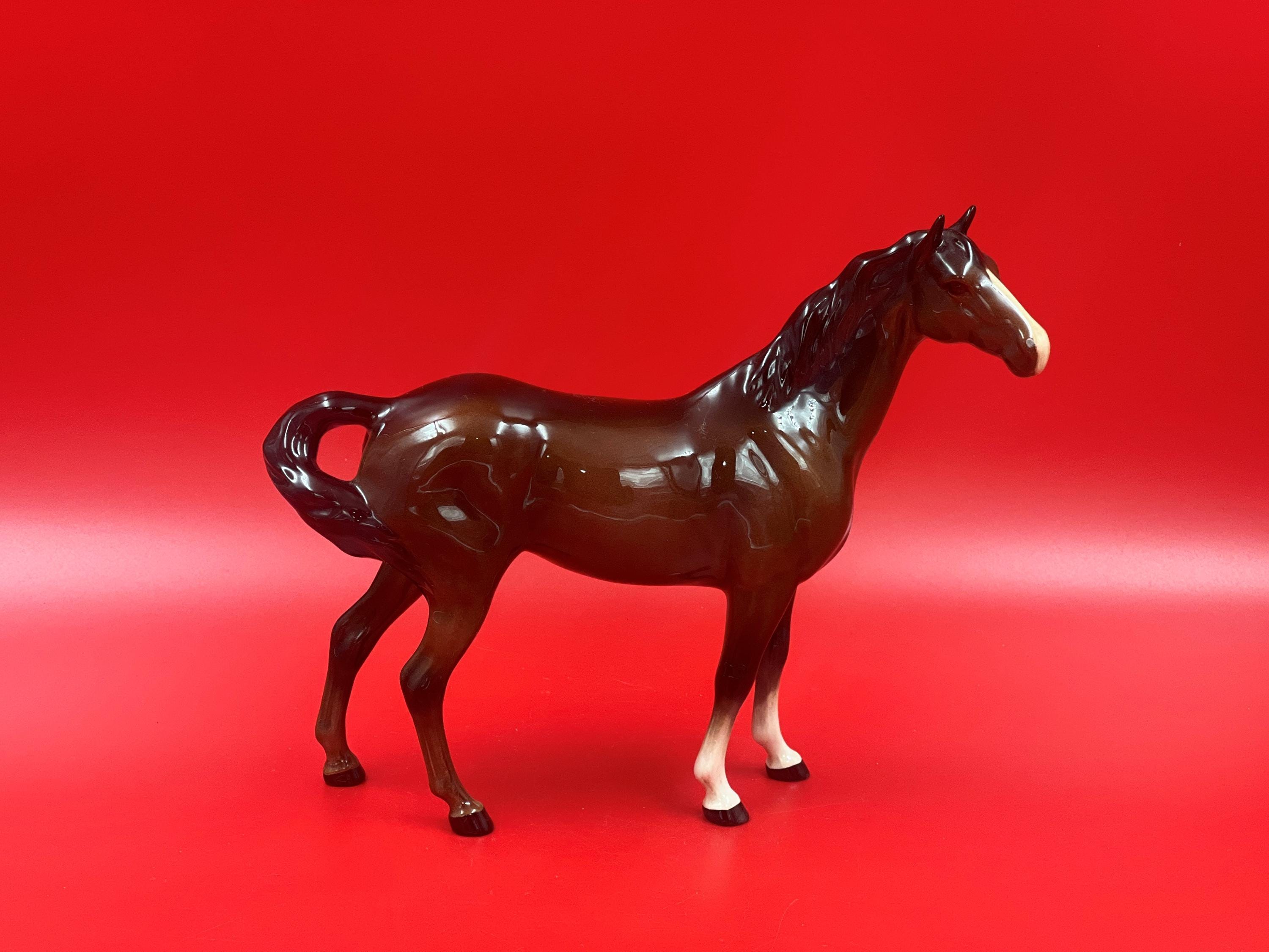 ベスウィック（Beswick）　ベスウィックホース スウィッシュテール Beswick Horse Swish Tail First Version Gloss Brown No 1182 - Etsy