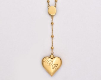 Del Rey Style LDR Stainless Steel Heart Necklace 5.0 - Ships from USA - Gold Plated