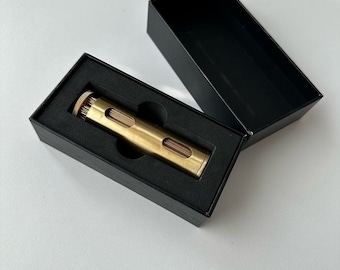 The RollMaster | Solid Brass Rolling Machine | Durable Hemp and Cigarette Roller | Vintage Style Joint Roller