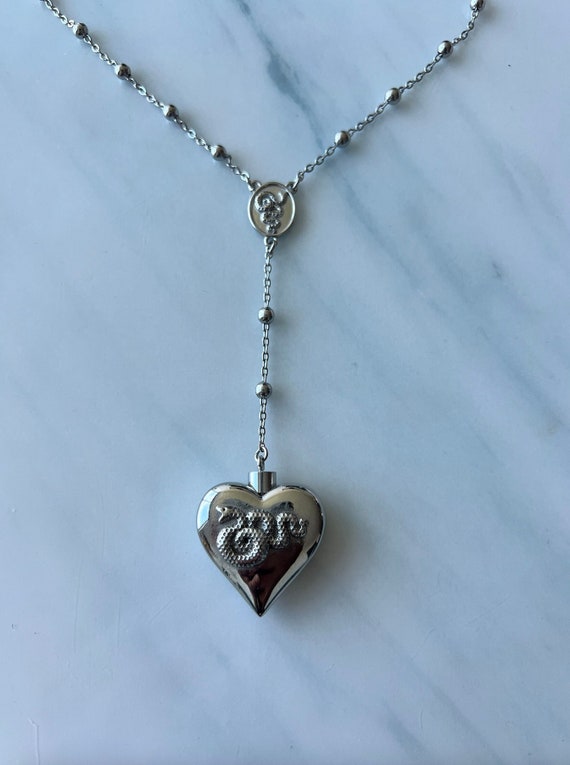 Del Rey Ldr Inspired Heart Stash Necklace