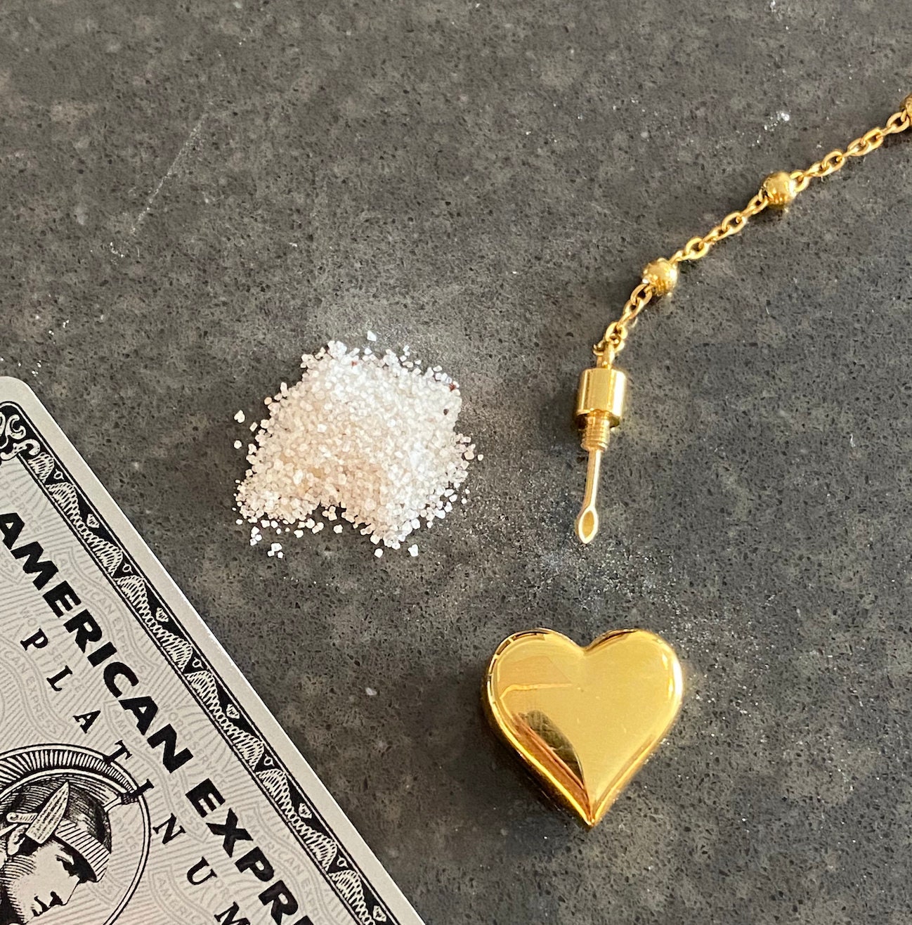 Lana Del Rey Style Heart Necklace/Rosary with Spoon | Etsy