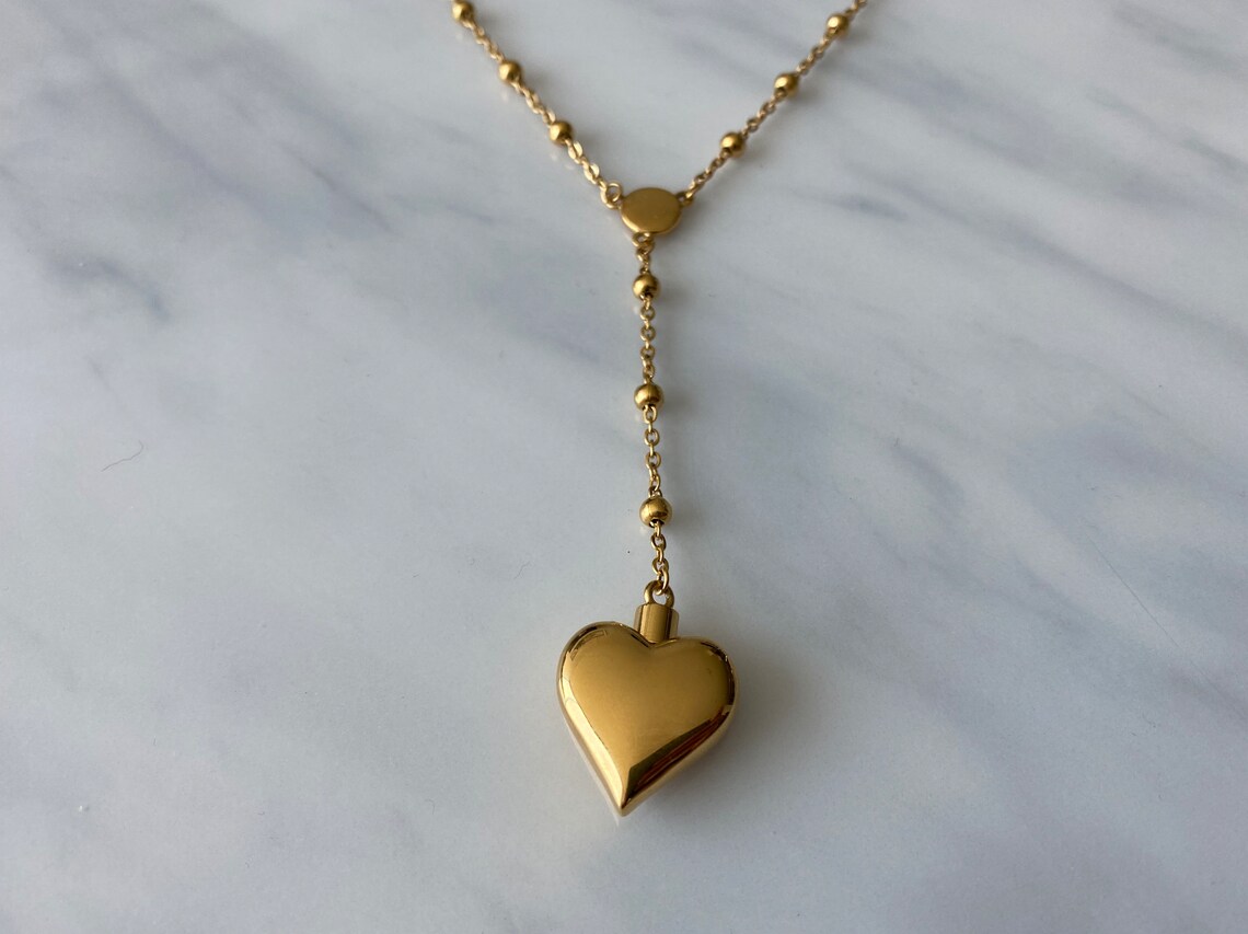 Lana Del Rey Style Heart Necklace/Rosary with Spoon Etsy