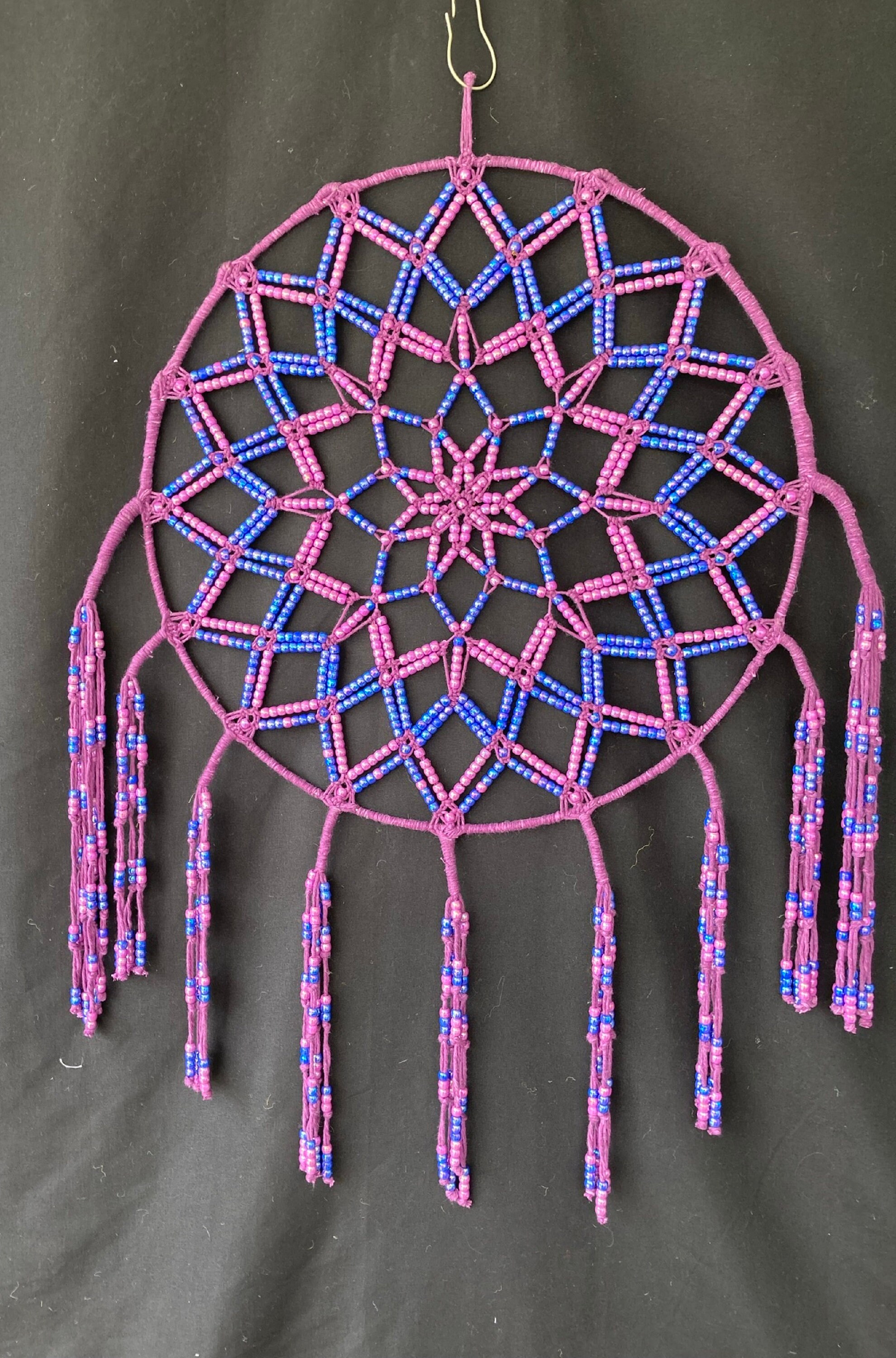 Wall Hanging Beaded Dream Catcher Etsy
