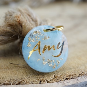 Frozen Dog Tag | Epoxy resin - resin | 2.5cm diameter | Dogtag animal tag | ID mark | ID Tag | Dog Tag |