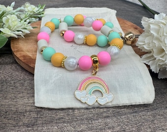 Dog chain "Rainbow" | Anti tick chain | Dog chain | Pearl chain dog | EM ceramic chain | Tick protection